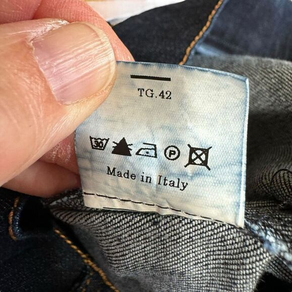 Desantis By Martin Alvarez Pants Women's Denim 27 Stretch Italian Designer - Picture 7 of 10